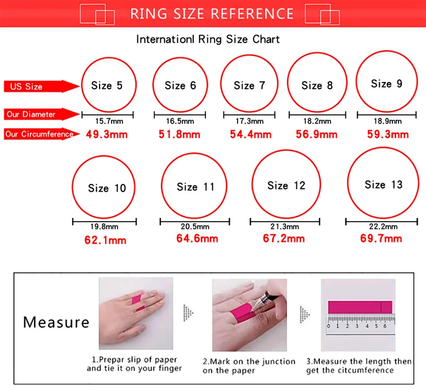 Как подобрать кольцо по размеру: Как определить свой размер кольца