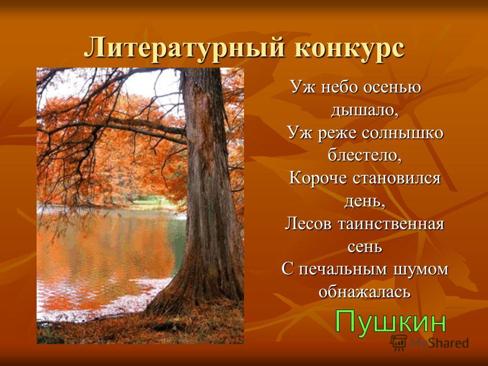 С печальным шумом обнажалась. Короче становился день. Уж реже осенью дышало. Реже солнышко блестит. Короче становился день лесов Таинственная сень с печальным.