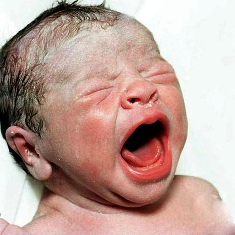 Родился какое лицо. Новорожденный ребенок. Первый крик новорожденного ребенка.