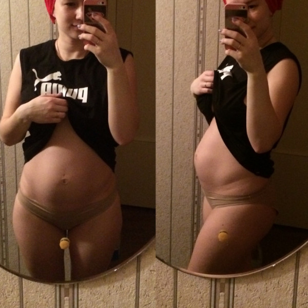 19 недель беременности живот фото у полных женщин