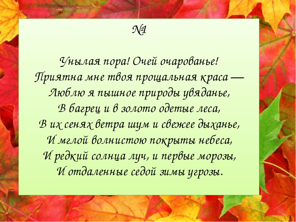 Очарованье стихотворение. Пушкин осень унылая пора. Унылая пора очей очарованье приятна мне твоя прощальная Краса. Унылая пора очей очарованье стихотворение. Стихи про осень унылая пора.