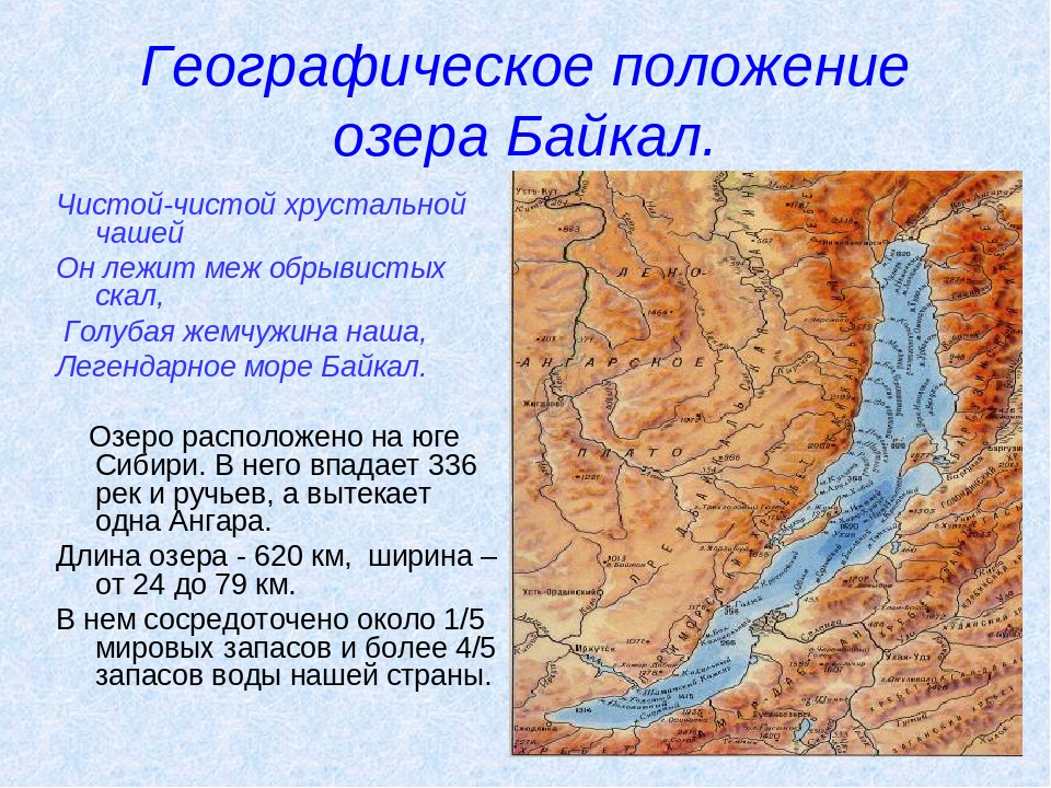 Байкал географические координаты