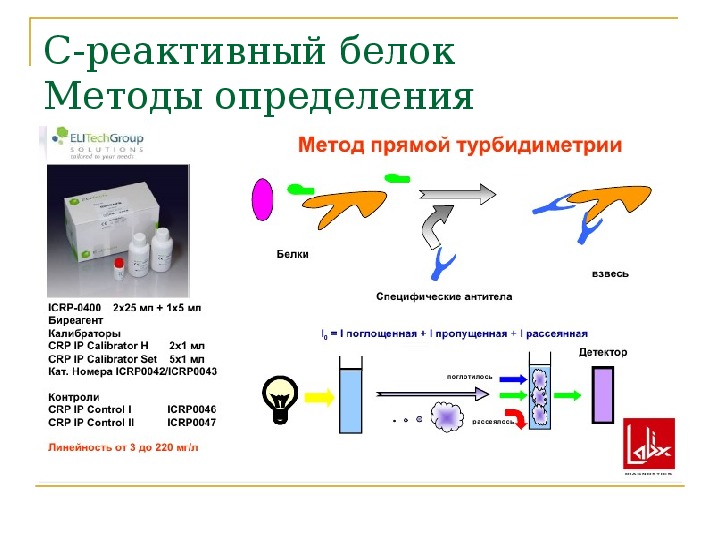 С реактивного белка