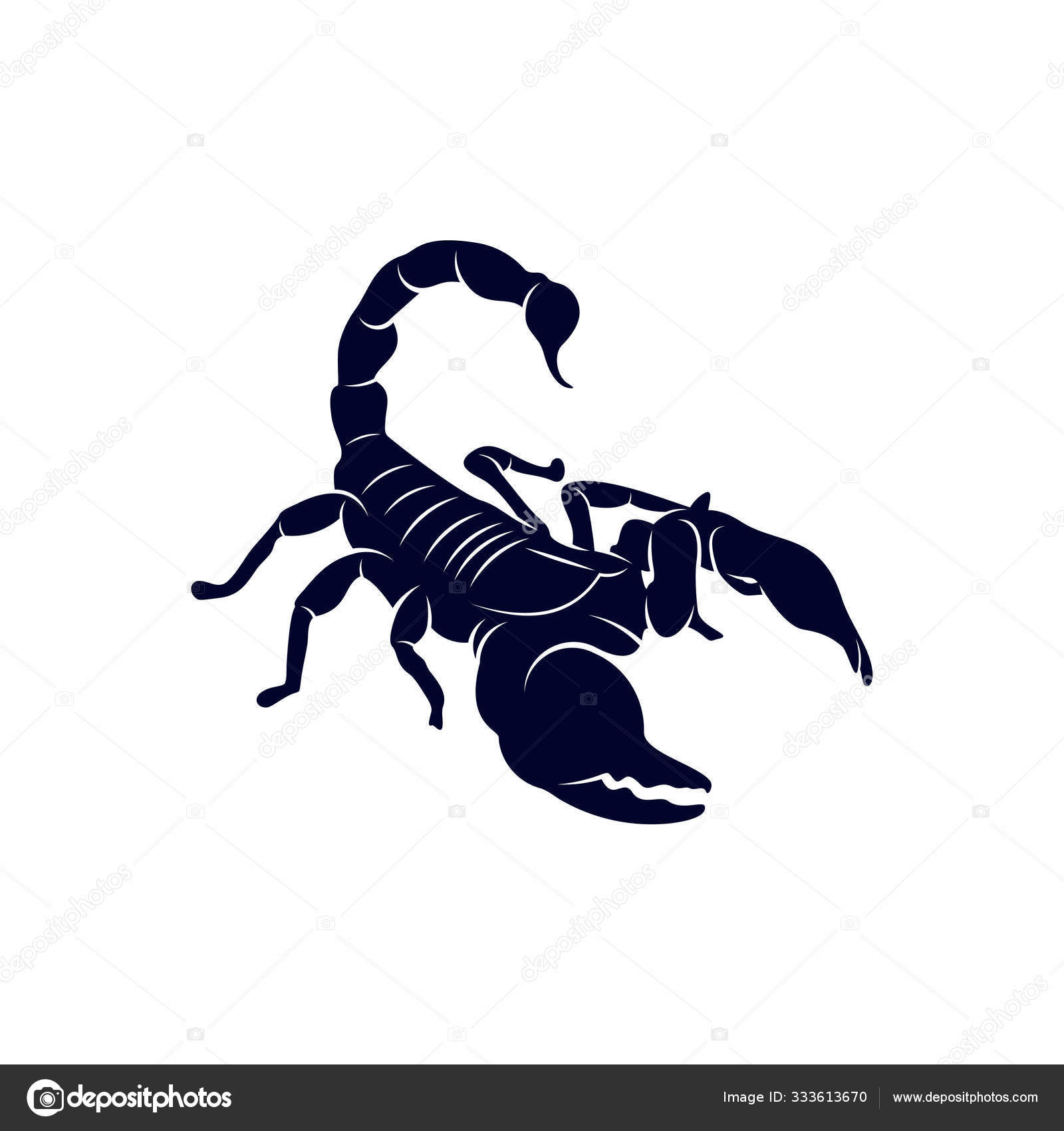 Скорпион лого вектор