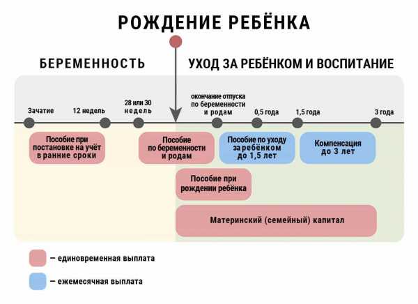 Уход в декрет на каком сроке – новый закон, оформление выплаты в